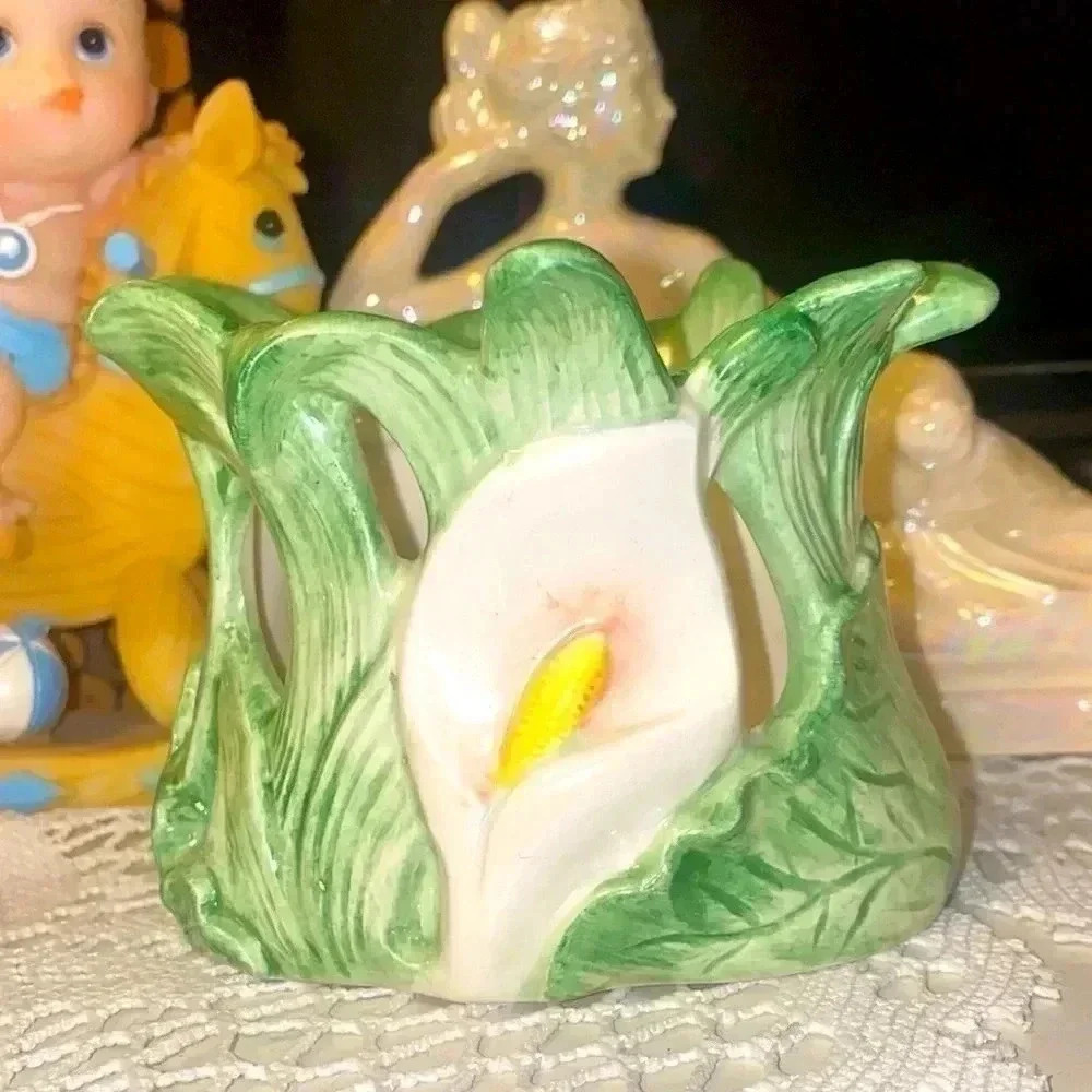 Fitz&Floyd  vintage 1987 Japanese porcelain candle holder